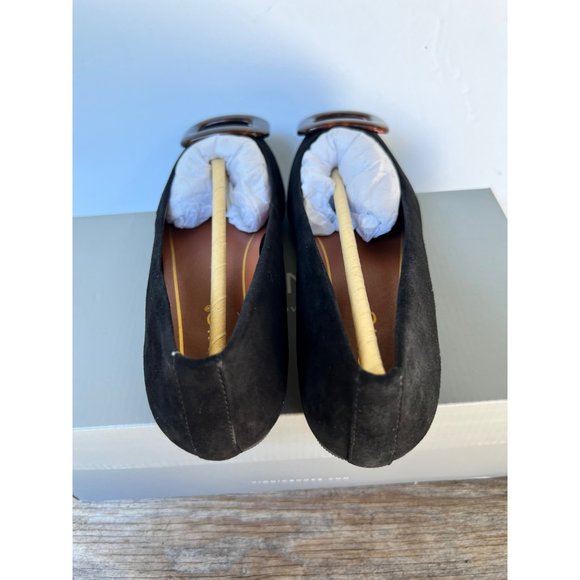 NEW Vionic Amanda Black Suede Tortoise Ballet Flats 6 - Picture 3 of 8